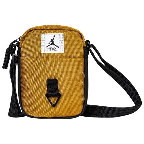 Jordan Polyester Crossbody Bag Medium Unisex Black & Sea Buckthorn Brown
