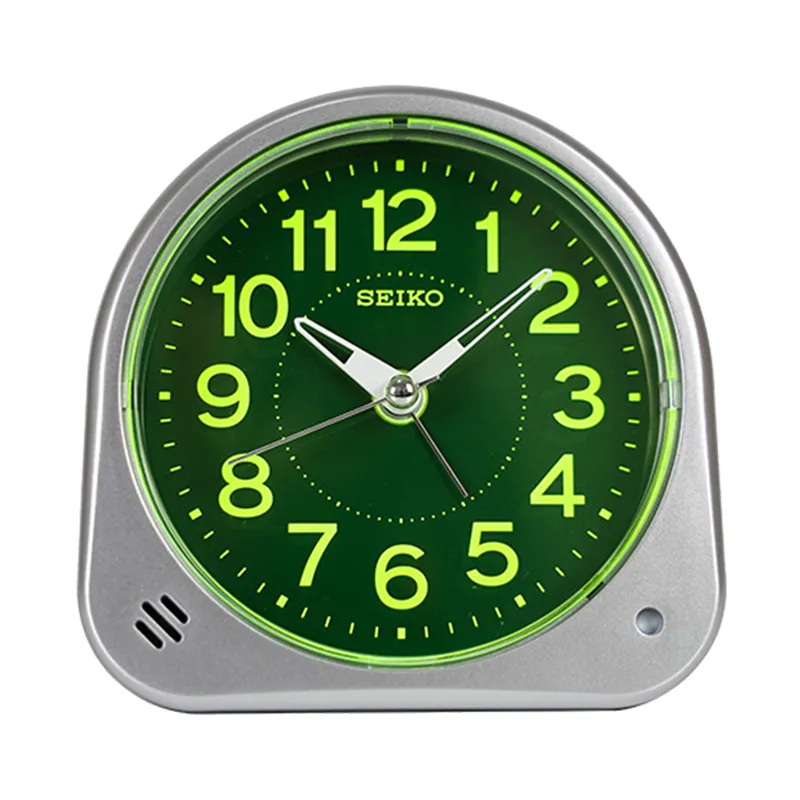 SEIKO Quartz Movement Alarm Clock Unisex Green QHE188S
