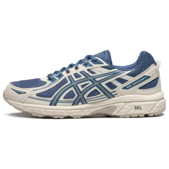 Asics Gel-Venture 6 Running Shoes Men Low-top White/Royal Blue/Fern Green