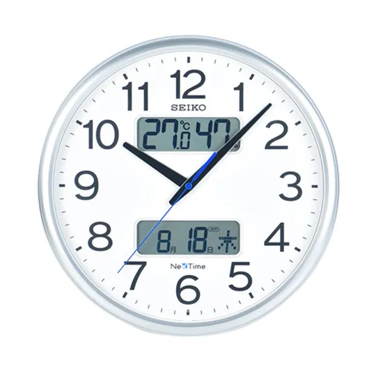 SEIKO Sweeping Seconds Movement Plastic Wall Clock Unisex White