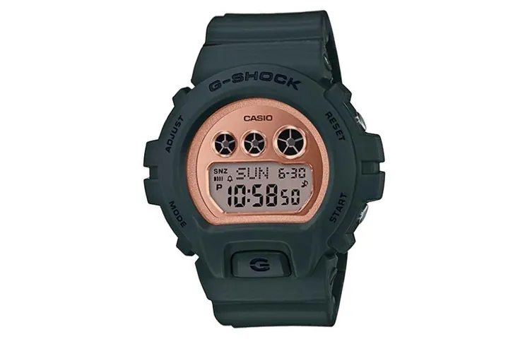 CASIO Quartz Movement Resin Strap Watch Unisex Gold Dial