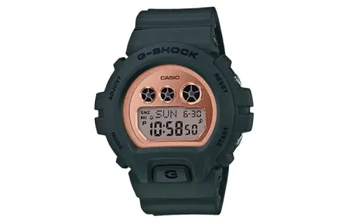 CASIO Quartz Movement Resin Strap Watch Unisex Gold Dial