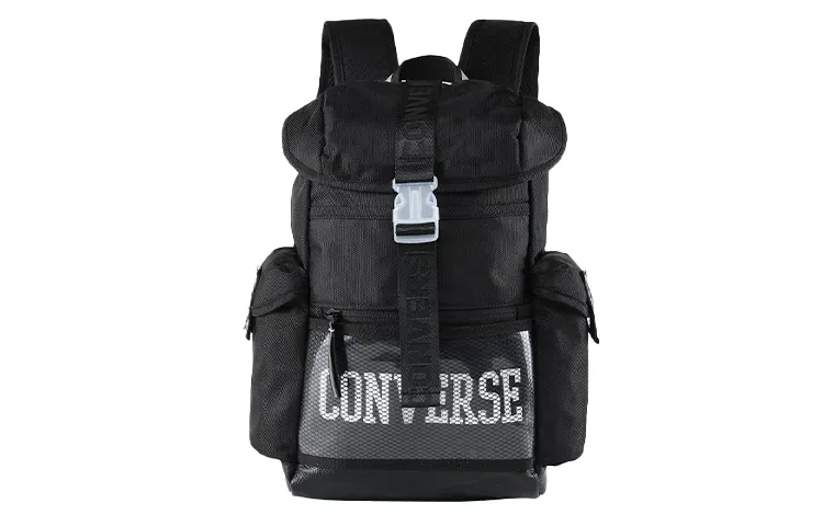 Converse Polyester Backpacks Unisex Jet Black