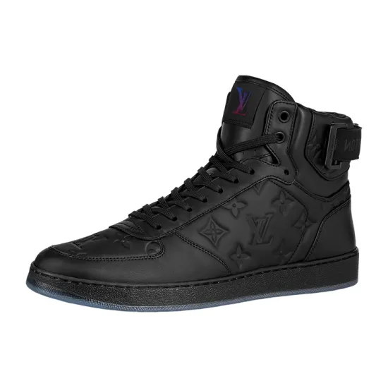 LOUIS VUITTON Rivoli Ankle Sneakers 'Black Monogram'