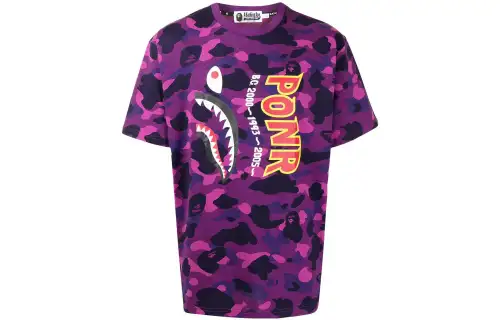 Bape Color Camo Shark Wide Tee