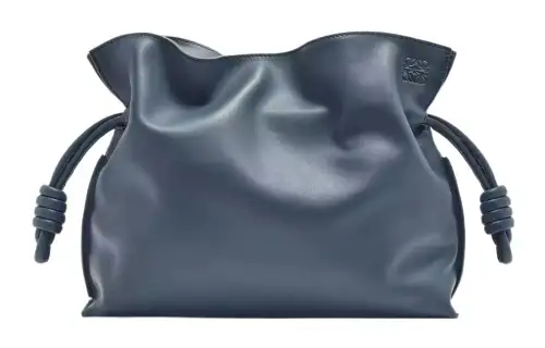 LOEWE Flamenco Nappa Cow Leather One Shoulder Crossbody Clutch Regular Women's Agate Blue