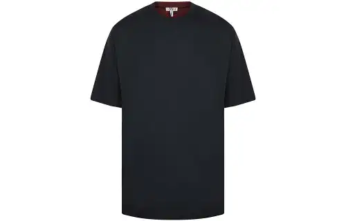 LOEWE T Shirts Men's Dark Blue Crew Neck Straight Fit