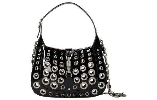 GUCCI Jackie 1961 Leather Crescent Shoulder Bag Shoulder Bag Women's