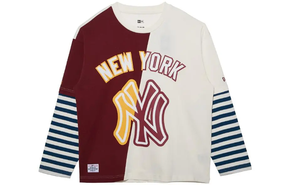 New Era T-Shirts Unisex Red Crew Neck Moderate