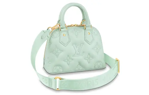 LOUIS VUITTON Alma Bb Quilted Water Green