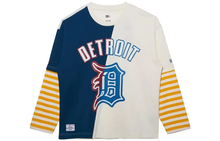 New Era T-Shirts Unisex Blue Crew Neck Moderate