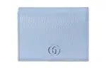 GUCCI GG Marmont Leather Card Holder, Wallet Regular Women's Blue