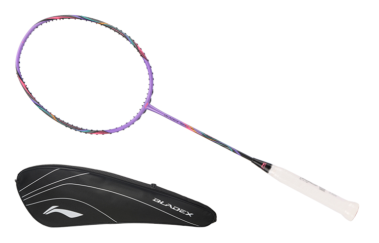 Li Ning Fengying 500 Full Carbon Badminton Rackets Speed Type Enhanced Swing Speed Upper Class 675mm Purple
