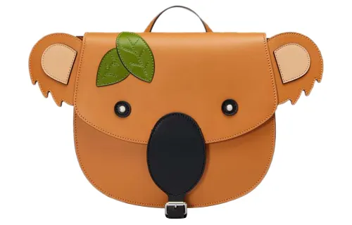 GUCCI Leather Backpack Kids' Brown