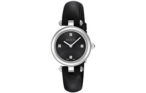 GUCCI Wrist Watches Quartz Movement Cow Leather Strap Black Dial Women's ['50', 149262]m Waterproof