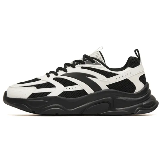 ANTA Life Collection Casual Shoes Men Low-Top Black White