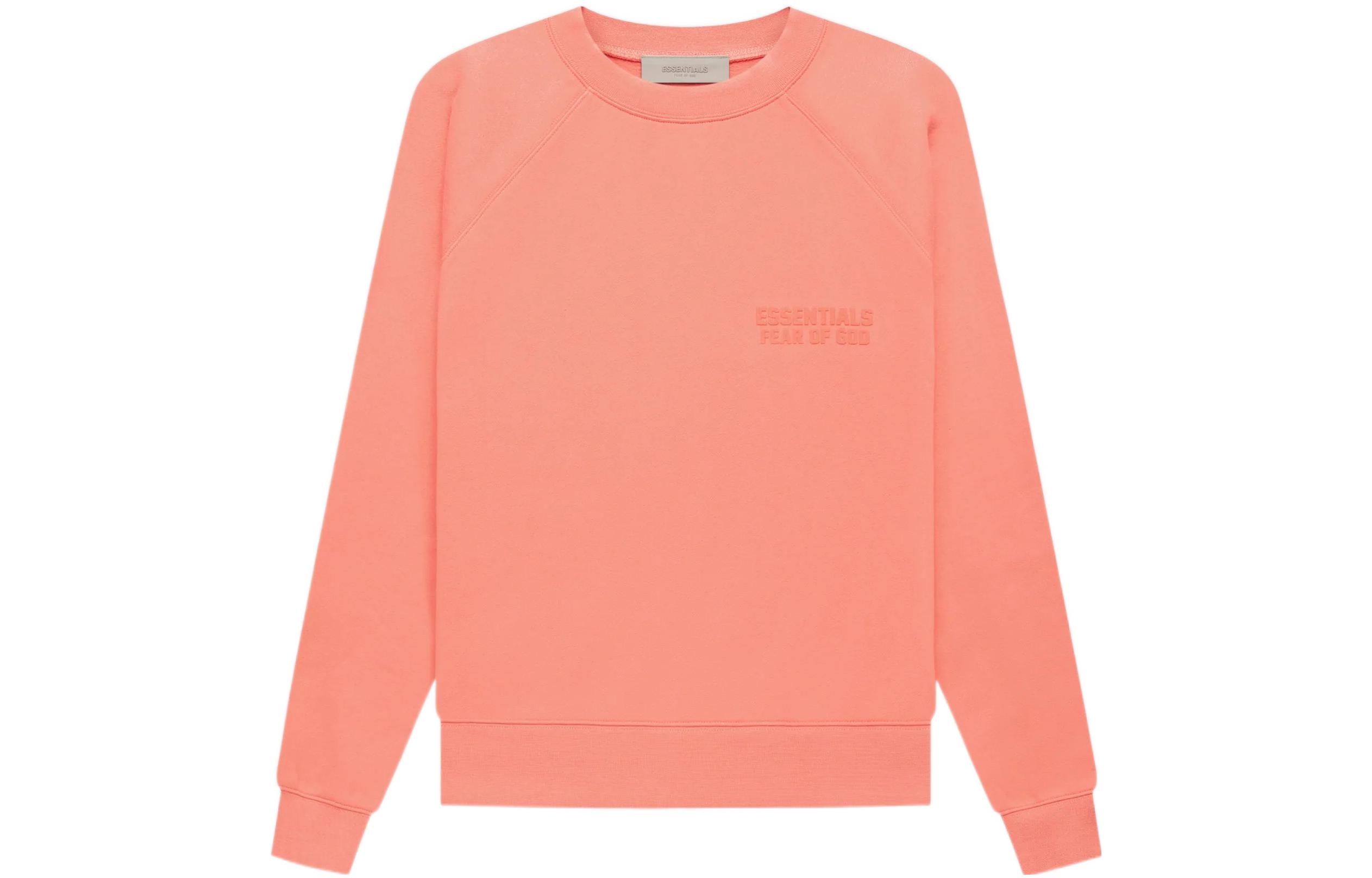 Fear of God Essentials FW22 Essentials Crewneck Coral Logo