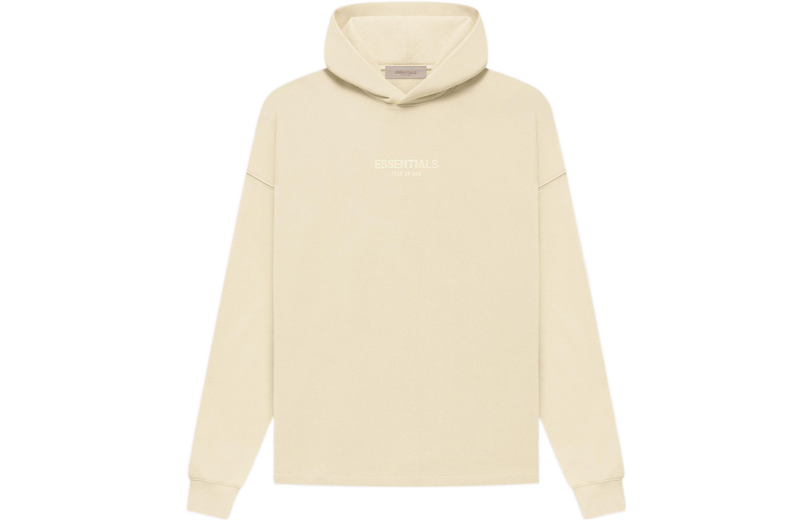 Fear of God Essentials FW22 Relaxed Hoodie Egg shell Logo