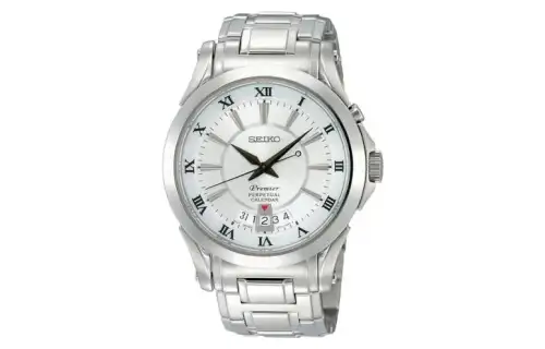 SEIKO Premier Quartz Movement Watch Men's Watches White Dial