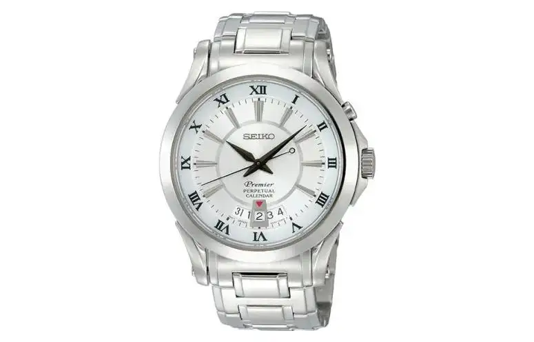SEIKO Premier Quartz Movement Watch Men's Watches White Dial