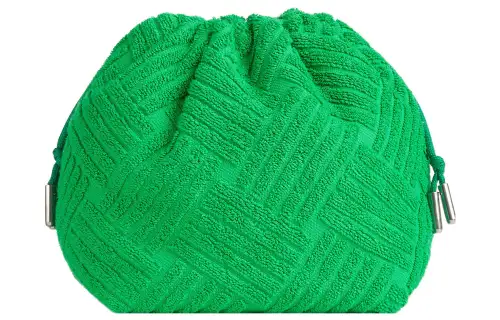 Bottega Veneta POUCH Cloud Bag Cotton Clutch Regular Men's Green