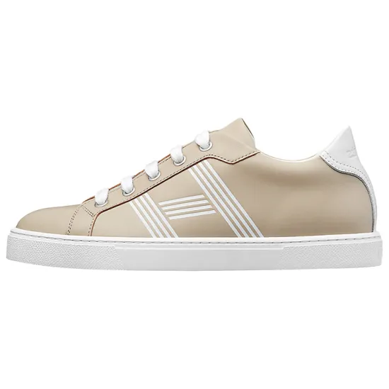 HERMES Avantage Skateboard Shoes Women's Low-Top Beige