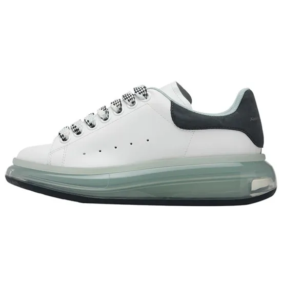 Alexander McQueen Transparent Sole Oversized Sneakers 'White Green' Women's