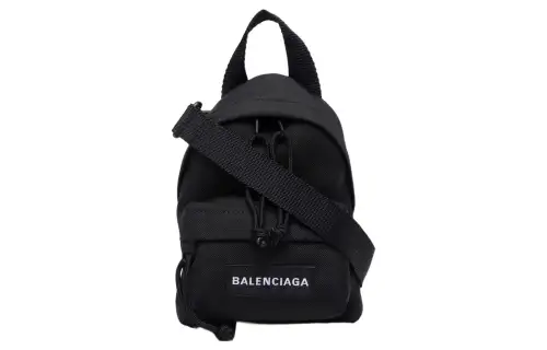 Balenciaga Explorer Fabric Small Backpack, Handbag, Crossbody Bag Mini Men's Black