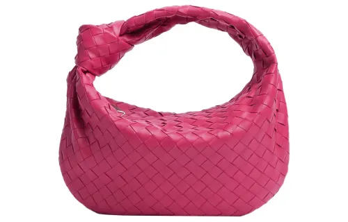 Bottega Veneta Sheepskin Shoulder Bag, Handbag Women's Cranberry Color