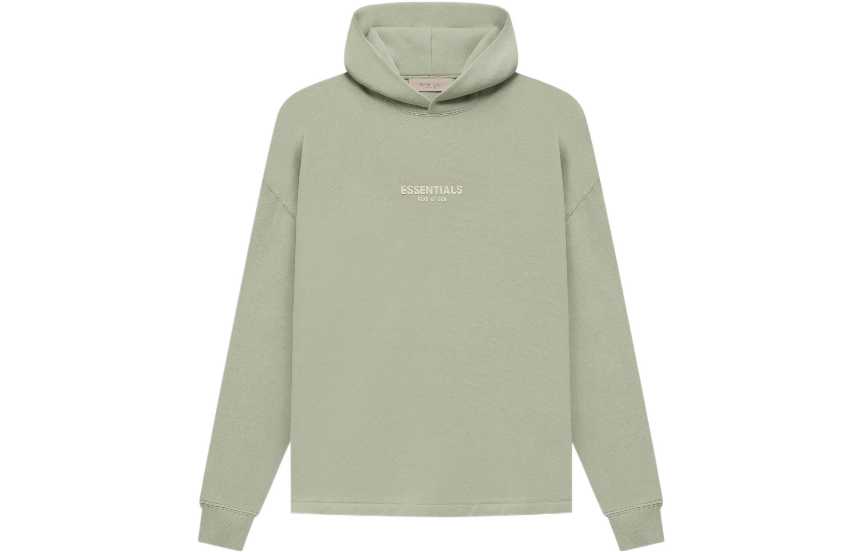 Fear of God Essentials SS22 Relaxed Hoodie Seafoam Logo