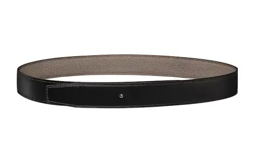 HERMES Calfskin Leather Belts Women's 3.2cm