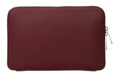 Bottega Veneta Leather Clutch Men's Burgundy