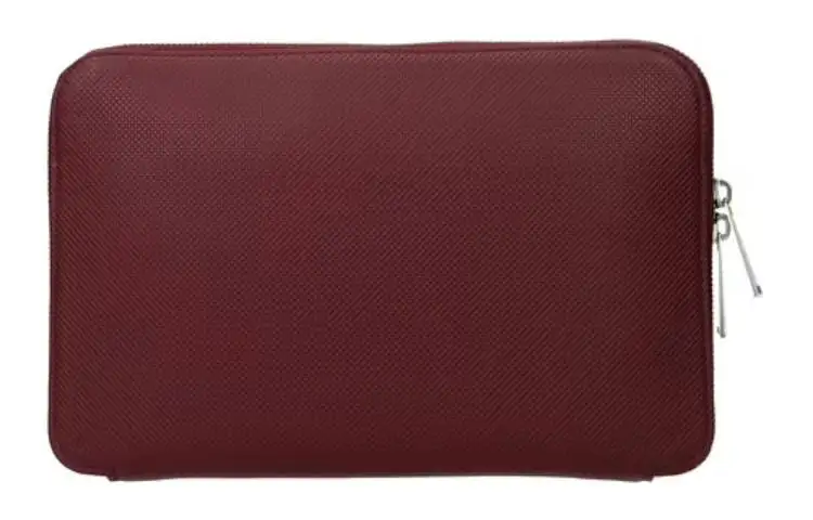Bottega Veneta Leather Clutch Men's Burgundy