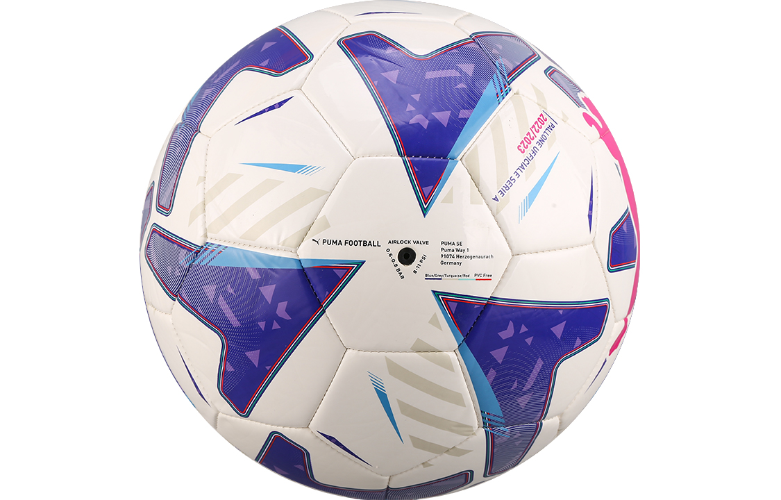 PUMA Size 5 4 Size Soccer Ball Machine Stitched Soccer Ball Men’s White/Blue Purple