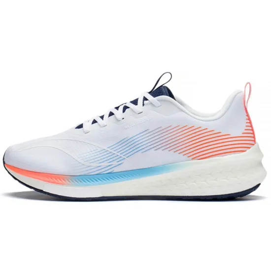 LINING Red Hare 5 Pro Running Shoes Men Low-Top White Orange/Blue