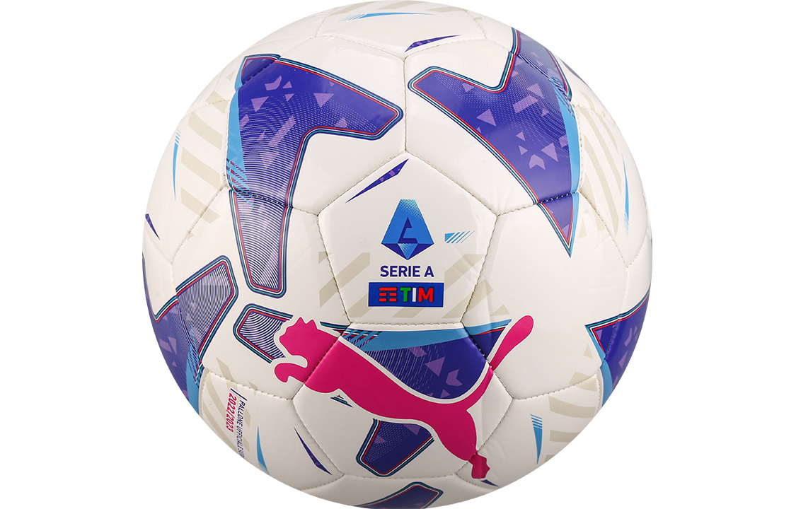 PUMA Size 5 4 Size Soccer Ball Machine Stitched Soccer Ball Men’s White/Blue Purple