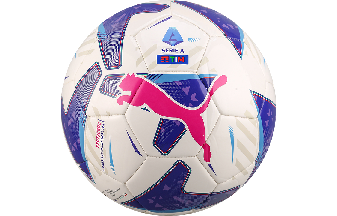 PUMA Size 5 4 Size Soccer Ball Machine Stitched Soccer Ball Men’s White/Blue Purple