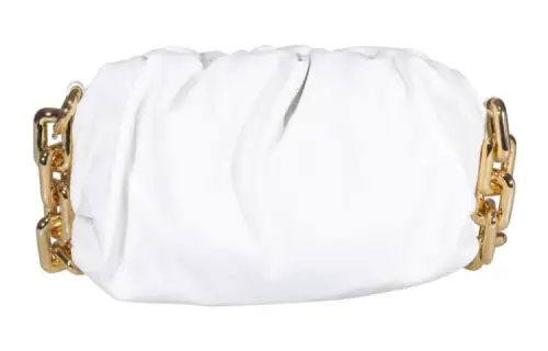 Bottega Veneta Calfskin One Shoulder Handbag Women's White