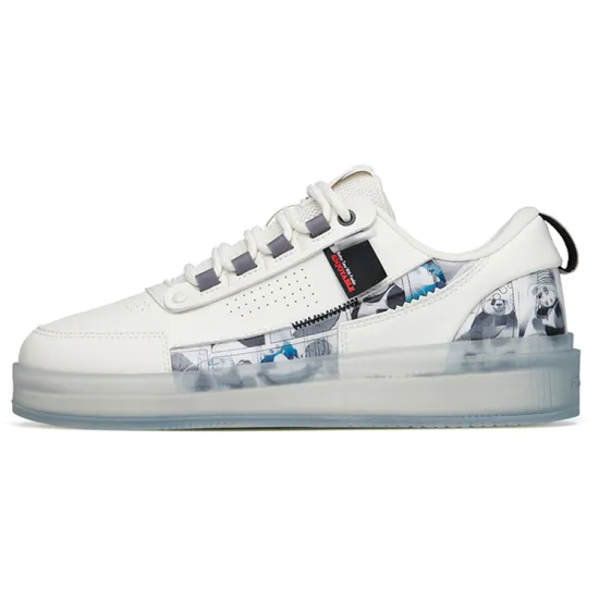 Anta Low-Top Skateboard Shoes Men's White Gray