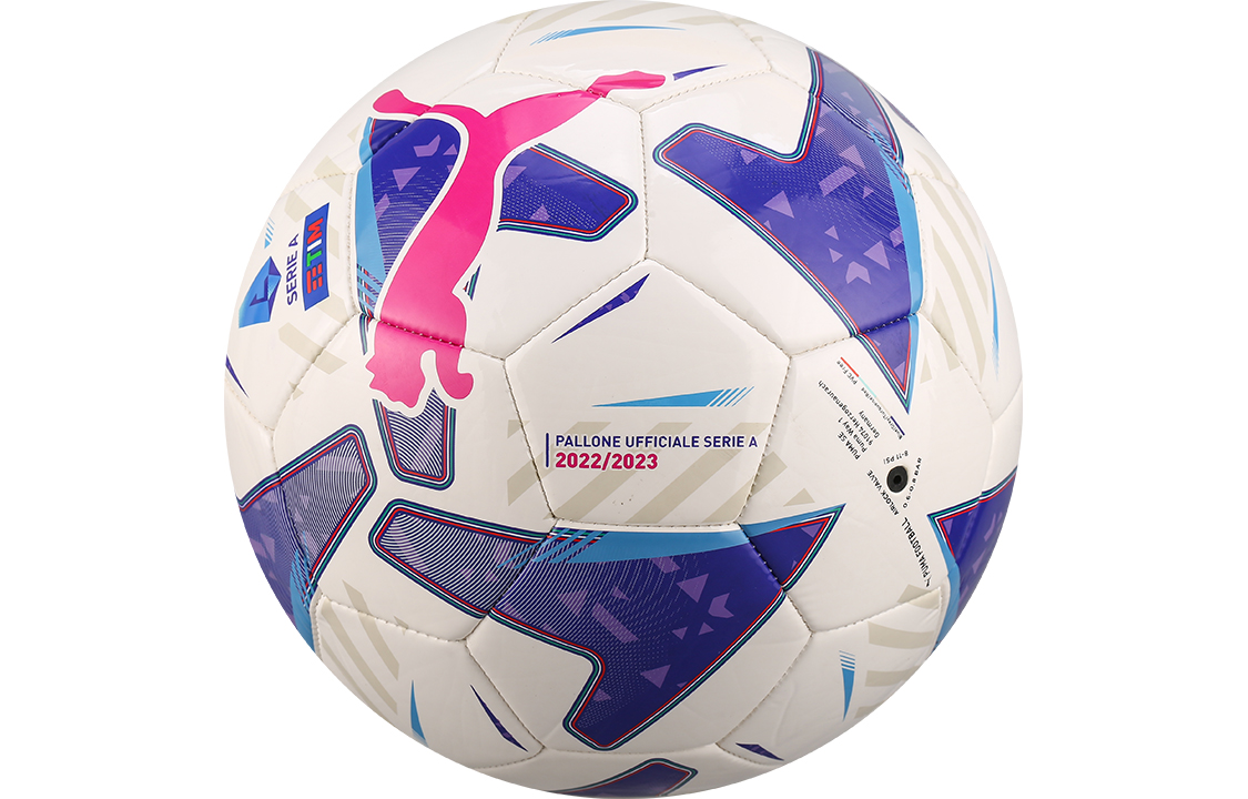 PUMA Size 5 4 Size Soccer Ball Machine Stitched Soccer Ball Men’s White/Blue Purple