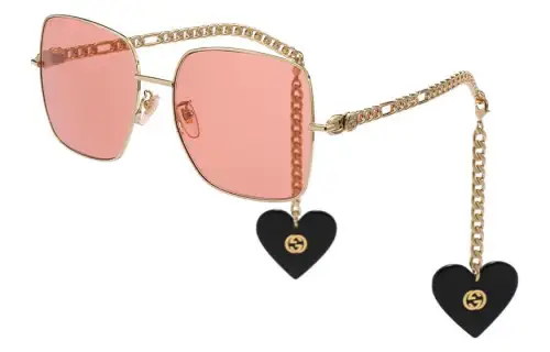 GUCCI Irregular Shape Sunglasses Unisex