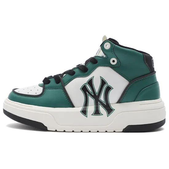 MLB Chunky Liner Skateboard Shoes Unisex High-Top White/Green