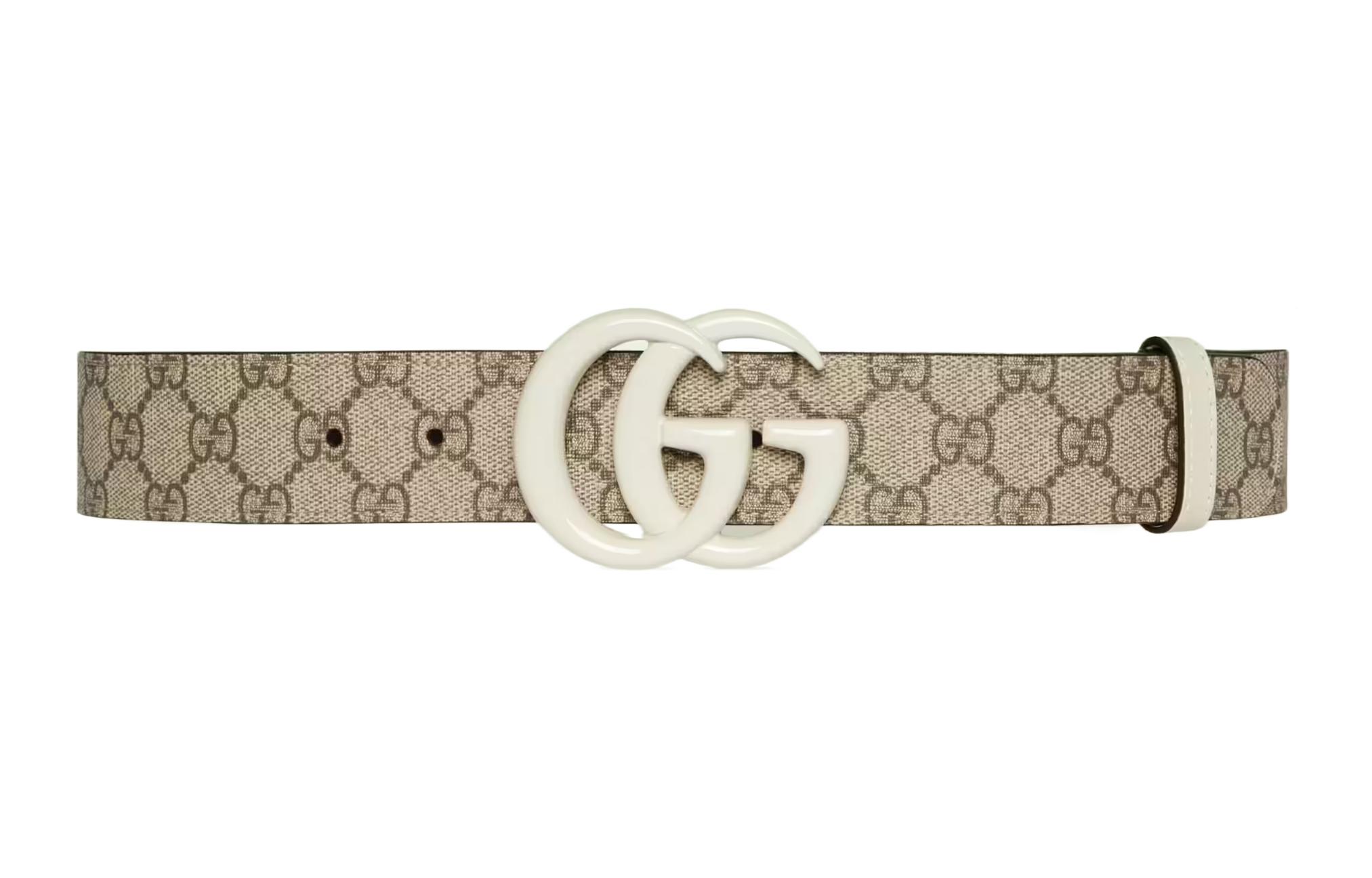 Женский ремень Gucci GG Marmont (коричневый)