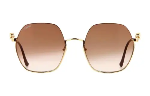 Cartier Panthére Hexagnal-frame Sunglasses