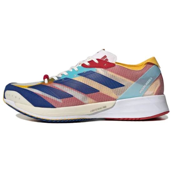 Adidas Adizero Adios 7 Running Shoes Men Low-top Blue/white/red