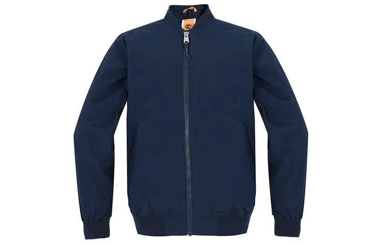 Timberland Jackets Men's Blue Baseball Collar Moderate Straight Fit