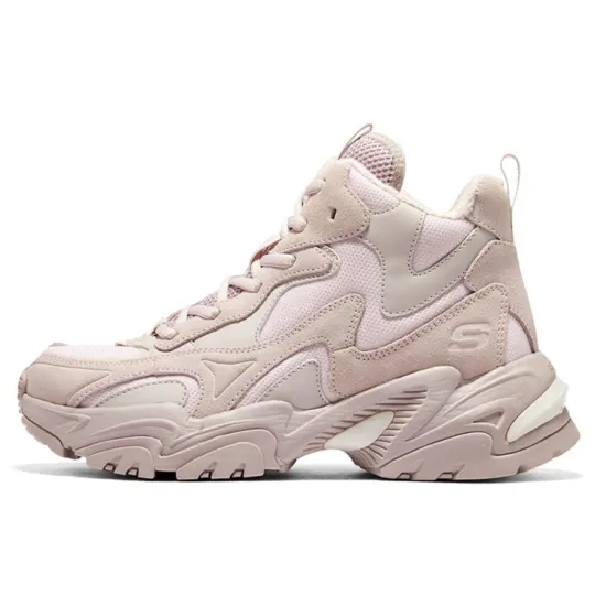Skechers Stamina V2 Cushioning Anti-Slip And Wear-Resistant High-Top Casual Shoes Women's Nude Pink