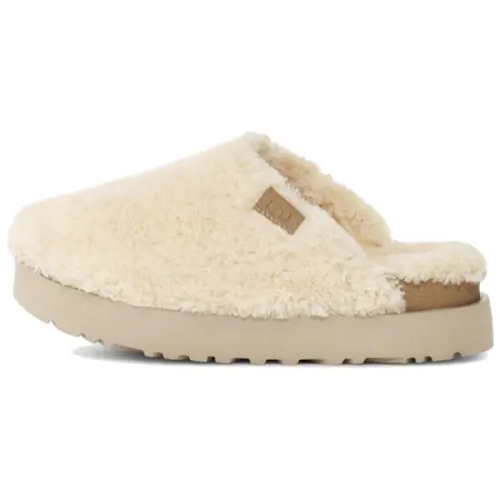 UGG Fuzz Sugar Slide Natural Women's