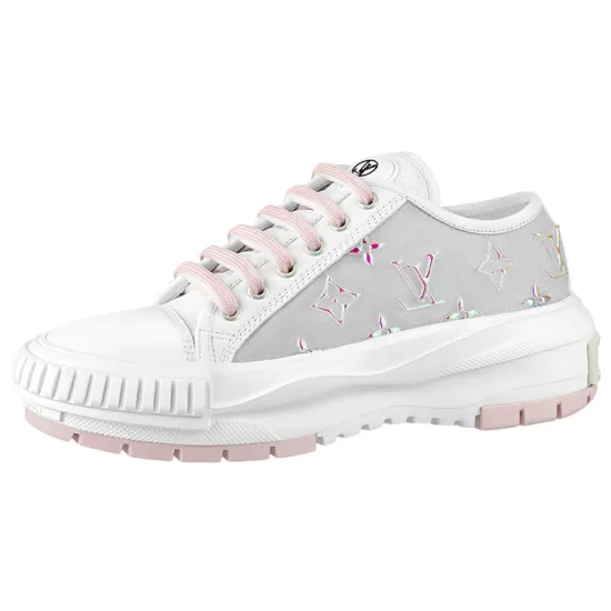 LOUIS VUITTON Lv Squad Sneakers 'White Grey Pink' Women's