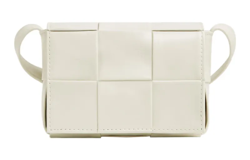Bottega Veneta CASSETTE Pillow Bag Waxed Leather Cow Leather Small Square Bag, Shoulder Bag, Crossbody Bag Mini Men's